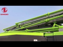 300KW 56m बेंज़ सेकेंड हैंड पंप ट्रक, बूम पंप ट्रक 6 आर्म के साथ मजबूत सक्शन