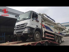 120M3/H 38M बेंज़ प्रयुक्त सीमेंट ट्रक, ट्रांसमिशन के लिए सीमेंट पंप ट्रक