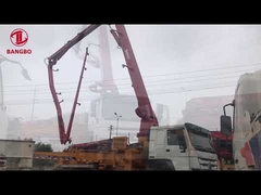 SANY 37 howo प्रयुक्त सीमेंट ट्रक लाल नवीनीकृत SAE प्रमाणन के साथ