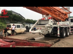 एसएई अनुमोदन 37 मीटर ISUZU ट्रक माउंटेड कंक्रीट पंप CYZ51Q अच्छी स्थिति