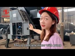 एसएई अनुमोदन निर्माण के लिए 100 मीटर कंक्रीट मिक्सर और पम्पिंग मशीन