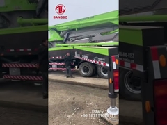 110 घन मीटर/घंटा प्रयुक्त कंक्रीट पंप ट्रक तीन धुरा आईएसओ90001 अनुमोदन के साथ