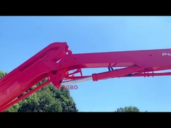 38m Isuzu सेकंड हैंड पंप ट्रक Putzmeister इस्तेमाल किया तीन एक्सल Isuzu सीमेंट पंप ट्रक