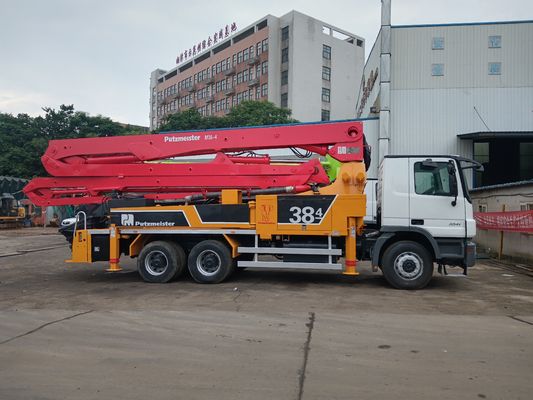निर्माण मशीनरी 2012 वर्ष Putzmeister 38m बेटन पम्प कंक्रीट पम्पिंग प्रयुक्त कंक्रीट पम्प ट्रक