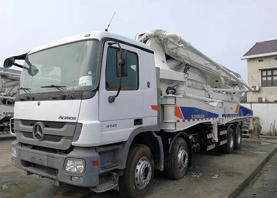 ISO90001 प्रमाणित 120m3/H बूम कंक्रीट पम्प ट्रक सुरक्षा फ्रेम के साथ: