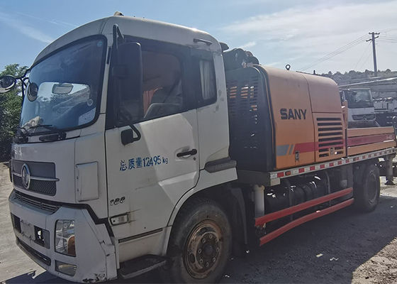 डीजल इंजन के साथ 100M3 / H SANY प्रयुक्त कंक्रीट ट्रेलर पंप 18Mpa;