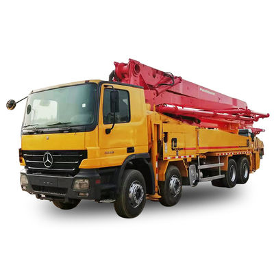 42 मीटर Putzmeister बेटन पंप प्रयुक्त ट्रक लाल रंग घुड़सवार