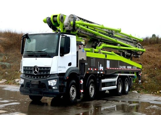 315KW 59X-6RZ नया कंक्रीट पम्प ट्रक बेंज Actros 8x4 हाई वॉल्यूम 180m3 / H