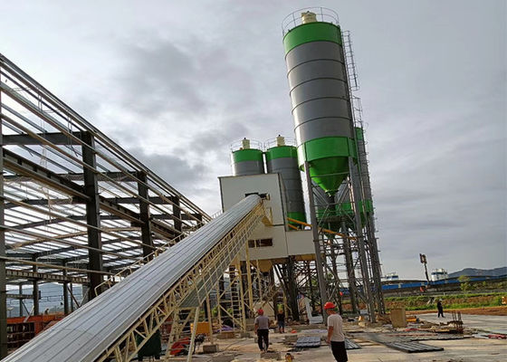 पीएलसी नियंत्रण प्रणाली के साथ आईएसओ 9 001 260 किलोवाट मिनी रेडी मिक्स कंक्रीट प्लांट: