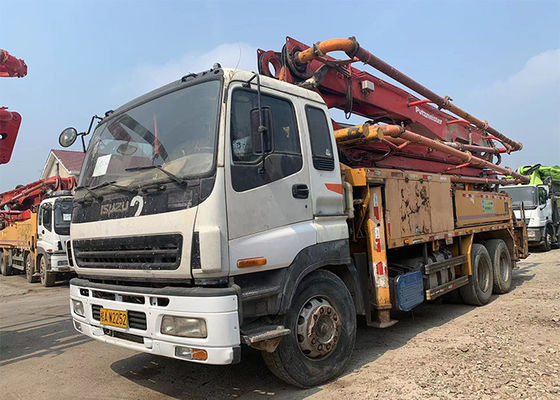 Putzmeister नवीनीकृत नहीं बेटन पंप प्रयुक्त सीमेंट ट्रक बूम पंपिंग कार 42 मीटर