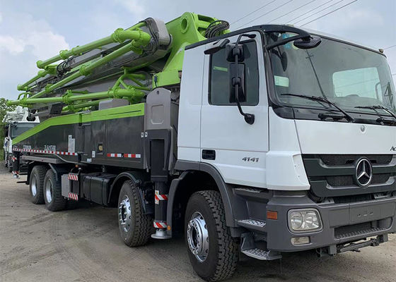 जूमलियन बेटन एक्ट्रोस के लिए पुनर्निर्मित प्रयुक्त कंक्रीट पंप ट्रक 52 एम 180 एम 3 / एच