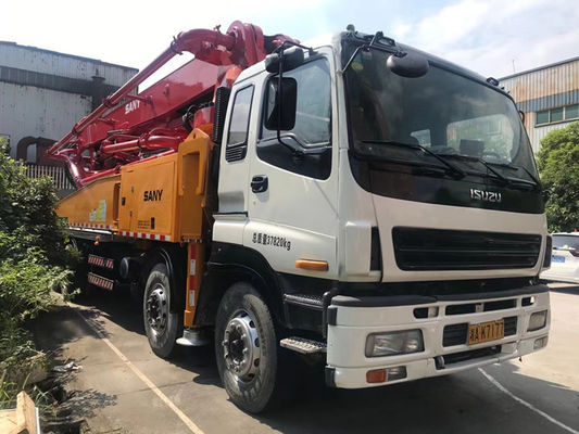 287KW निर्माण Sany नवीनीकृत बेटन पंप 46 मीटर इसुजु एक्स लेग के साथ