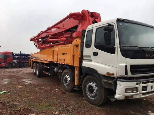 2011 वर्ष सेकेंड हैंड ट्रक 46 मीटर इसुजु (सैनी ब्रांड रेड एंड व्हाइट पंप)