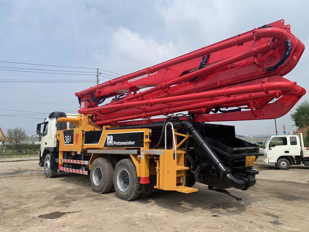 जर्मनी SG5267THB Putzmeister Volvo कंक्रीट पम्प ट्रक 36m . का इस्तेमाल किया