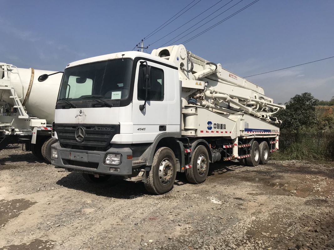 अच्छी स्थिति कंक्रीट ट्रेलर पंप जूमलियन 47 एम प्रयुक्त पंप ट्रक