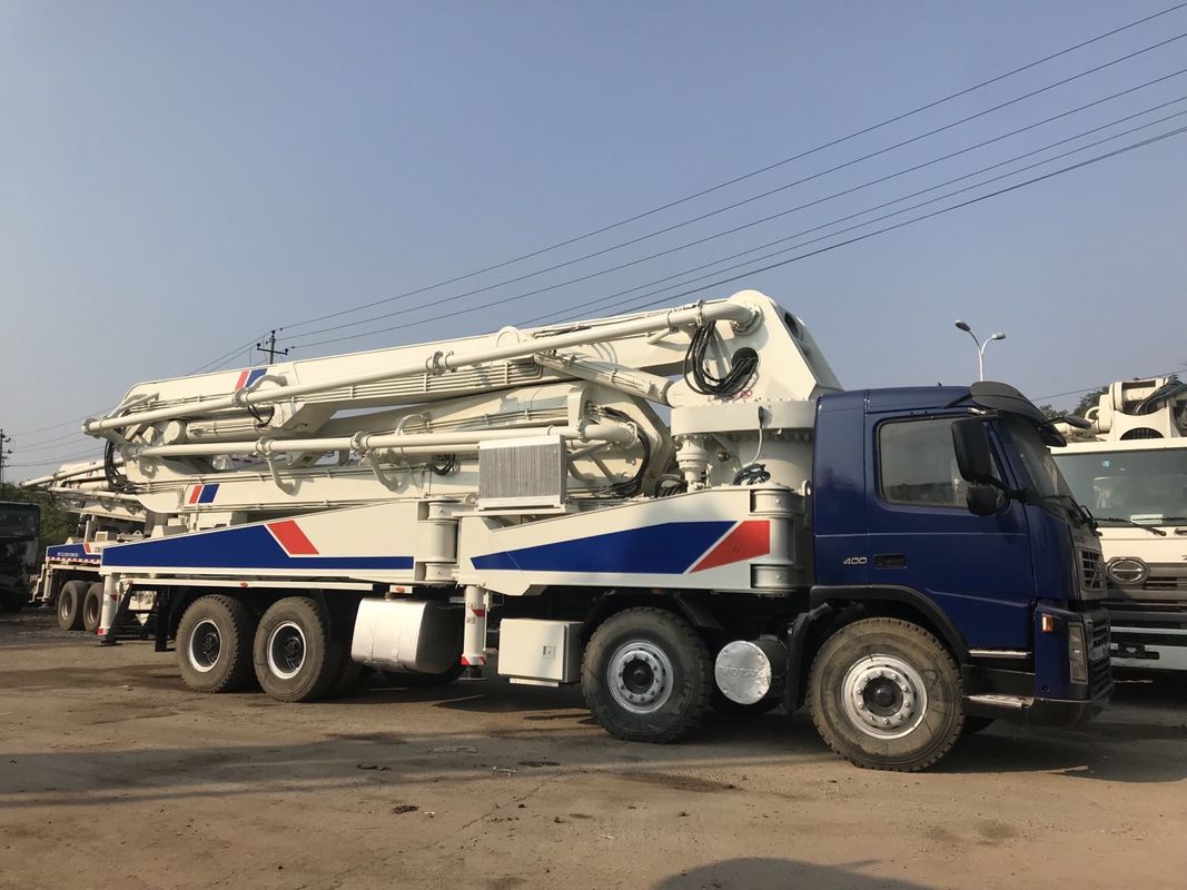 कंक्रीट ट्रेलर पंप बूम पंप ट्रक ज़ूमलियन 47 एम वोल्वो प्रयुक्त पंप ट्रक