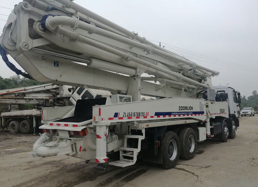 जूमलियन बूम पंप ट्रक 50 एम बेंज कंक्रीट पम्प ट्रक 300 किलोवाट का इस्तेमाल किया