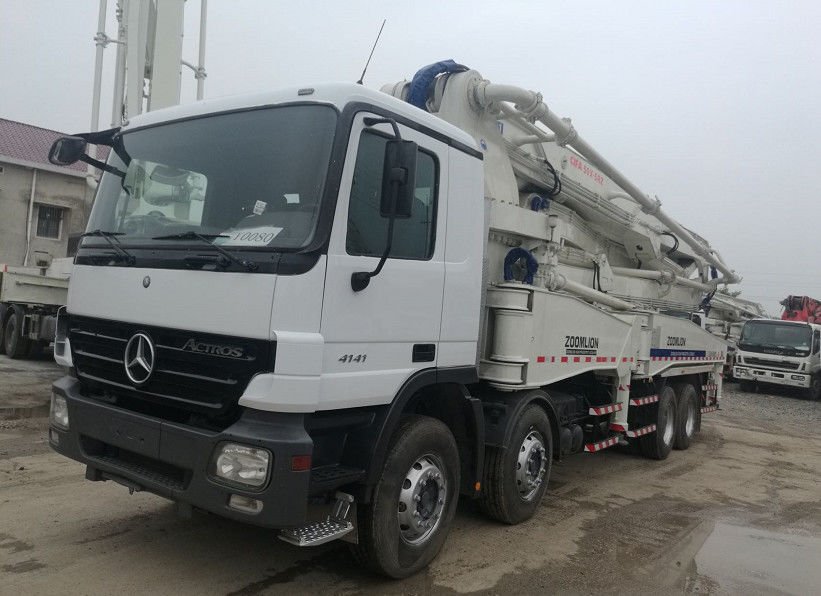 जूमलियन बूम पंप ट्रक 50 एम बेंज कंक्रीट पम्प ट्रक 300 किलोवाट का इस्तेमाल किया