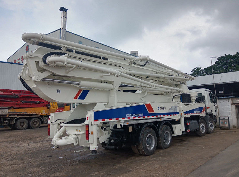 जूमलियन बूम पंप ट्रक 50 एम बेंज कंक्रीट पम्प ट्रक 300 किलोवाट का इस्तेमाल किया