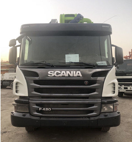 DC1206 Zoomlion स्कैनिया कंक्रीट पम्प ट्रक 56m 120 M3 / H . का उपयोग करता है