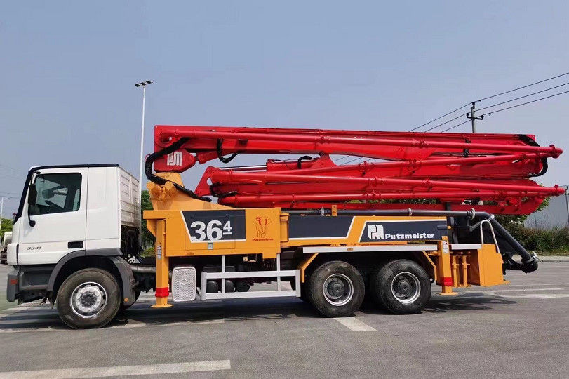 ट्रक घुड़सवार कंक्रीट पम्प जूमलियन 49 एम बेंज कंक्रीट पम्प ट्रक का इस्तेमाल किया: