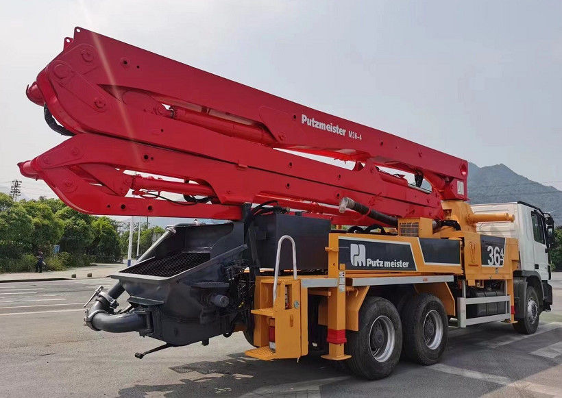 ट्रक घुड़सवार कंक्रीट पम्प जूमलियन 49 एम बेंज कंक्रीट पम्प ट्रक का इस्तेमाल किया: