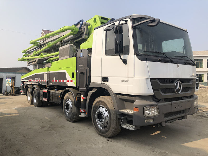 निर्माण परियोजना के लिए 52 मीटर मोबाइल बेटन जूमलियन पंप ट्रक