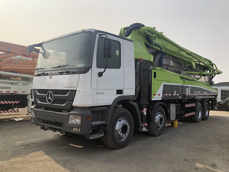 रिमोट कंट्रोल बैटरी के साथ प्रयुक्त कंक्रीट पंप ज़ूमलियन 56 एम ऑटो बेटन पंप