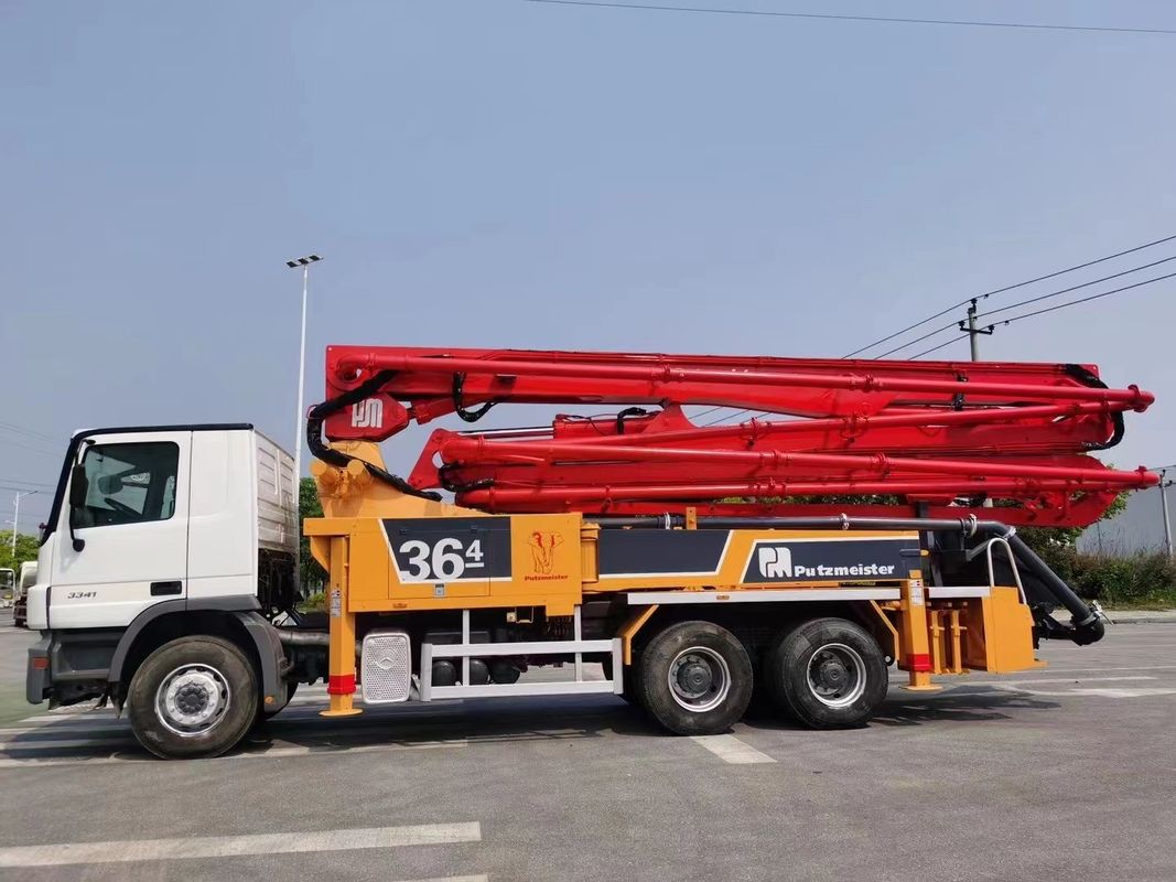 36M Putzmeister बिक्री के लिए कंक्रीट पंप ट्रक का इस्तेमाल किया कंक्रीट बूम