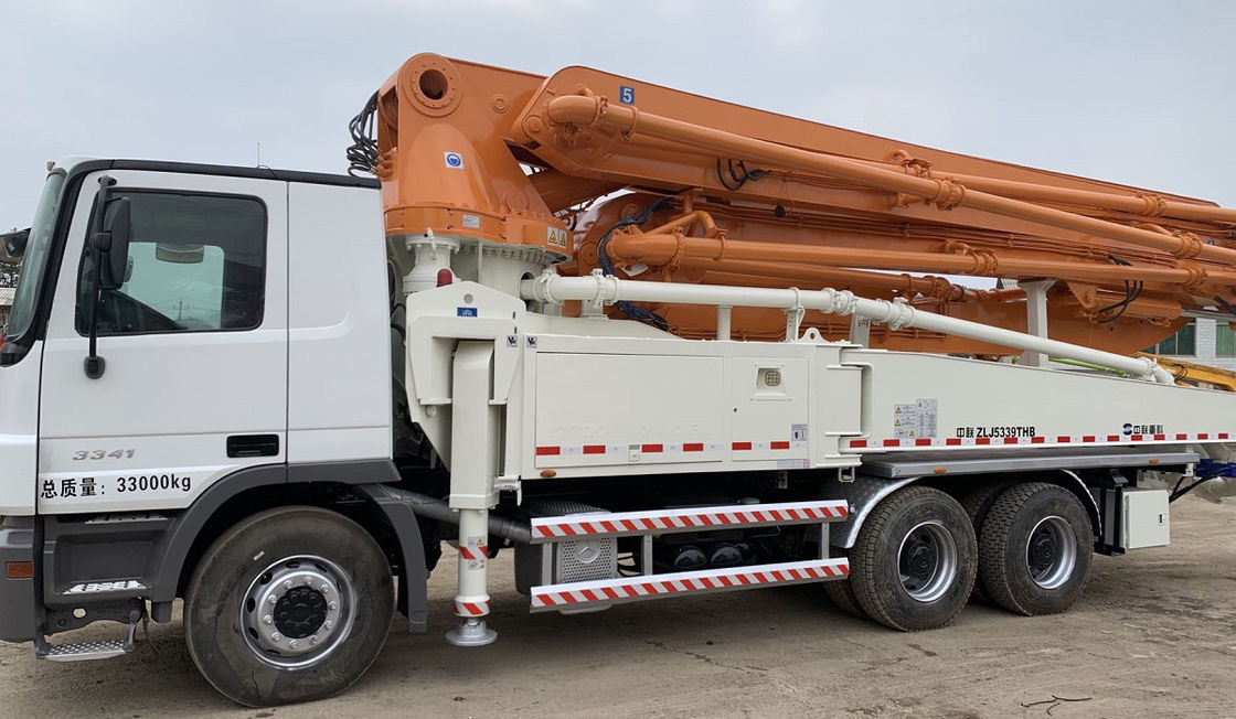 ट्रक कंक्रीट पम्प घुड़सवार ट्रक कंक्रीट पम्प जूमलियन 49 एम प्रयुक्त कंक्रीट पम्प ट्रक