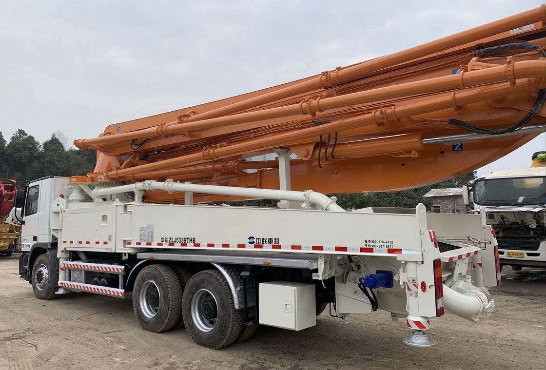 ट्रक कंक्रीट पम्प घुड़सवार ट्रक कंक्रीट पम्प जूमलियन 49 एम प्रयुक्त कंक्रीट पम्प ट्रक