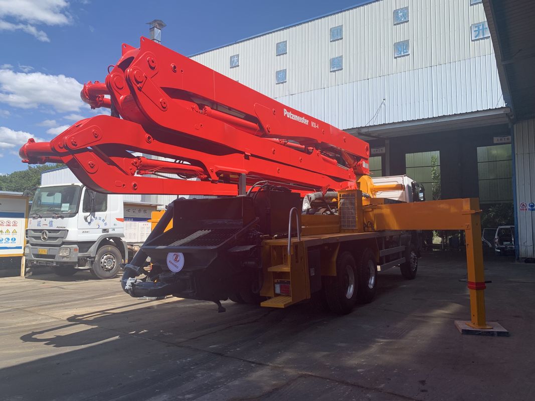 निर्माण मशीनरी 2012 वर्ष Putzmeister 38m बेटन पम्प कंक्रीट पम्पिंग प्रयुक्त कंक्रीट पम्प ट्रक