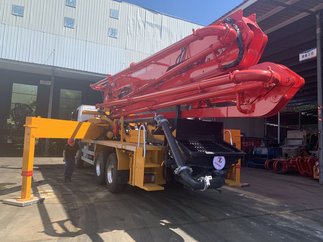 Putzmeister 38m बेंज कंक्रीट उपकरण कंक्रीट रखने बूम बेटन पम्प मशीन प्रयुक्त कंक्रीट पम्प ट्रक