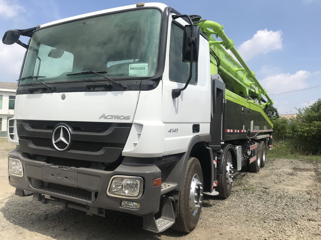 52m बूम के साथ प्रयुक्त कंक्रीट पम्प ट्रक