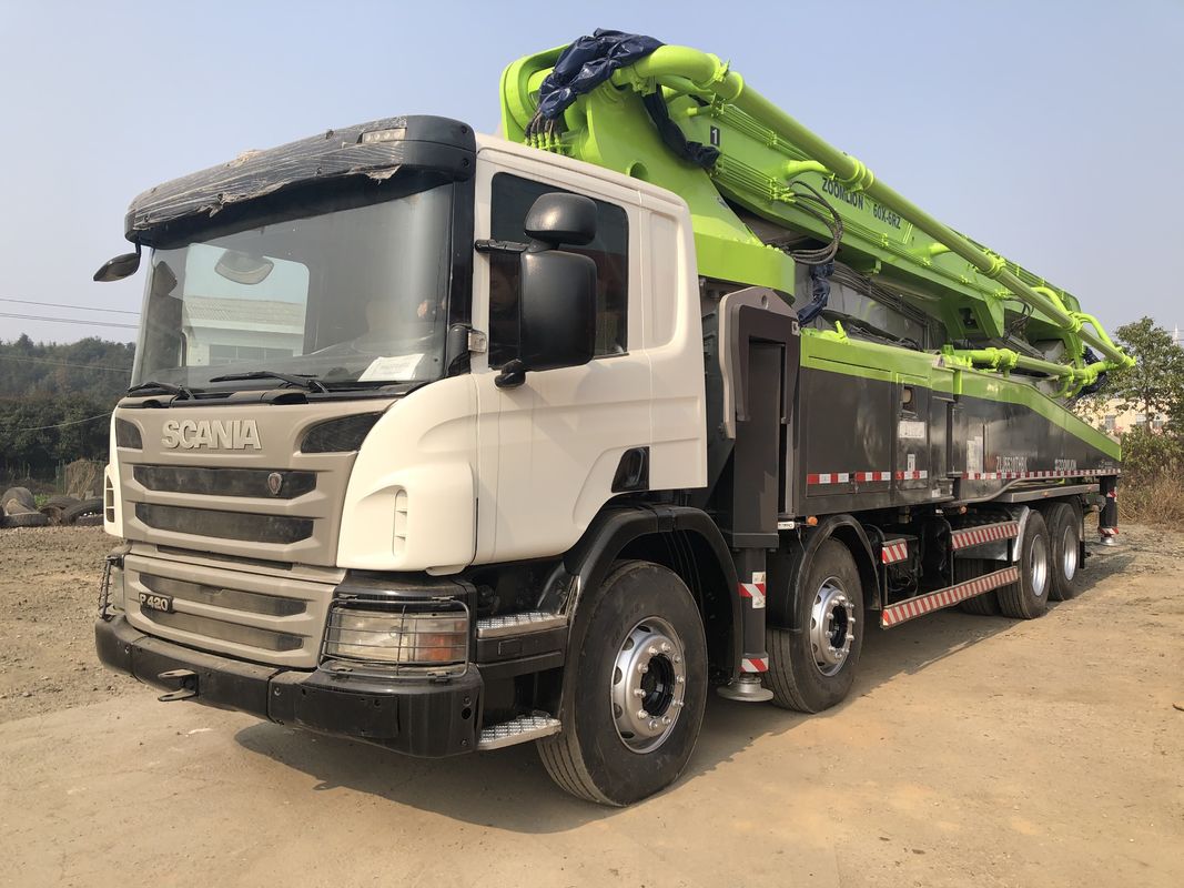 प्रयुक्त स्कैनिया P420 बूम कंक्रीट ट्रक, प्रयुक्त निर्माण उपकरण 180m3 / H