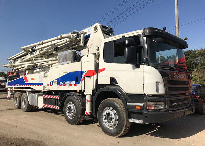 50 मीटर बूम प्रयुक्त कंक्रीट मशीन, पुनर्निर्मित ट्रक बुद्धिमान नियंत्रण