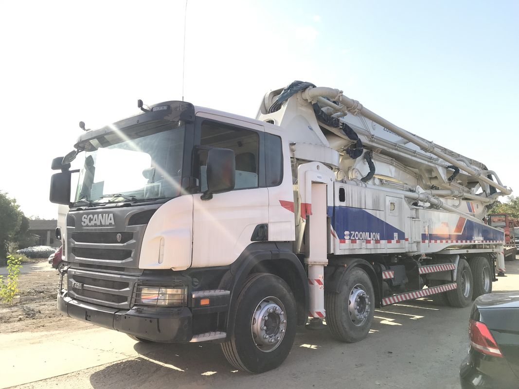 50 मीटर बूम प्रयुक्त कंक्रीट मशीन, पुनर्निर्मित ट्रक बुद्धिमान नियंत्रण