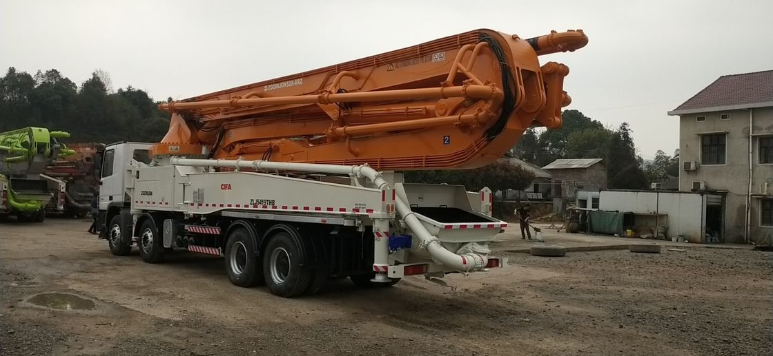 ZLJ5419THB 50m प्रयुक्त कंक्रीट पम्प ट्रक, जूमलियन ट्रक उत्कृष्ट स्थिति: