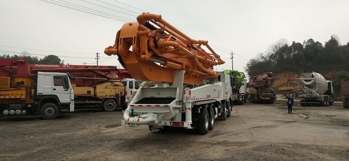ZLJ5419THB 50m प्रयुक्त कंक्रीट पम्प ट्रक, जूमलियन ट्रक उत्कृष्ट स्थिति: