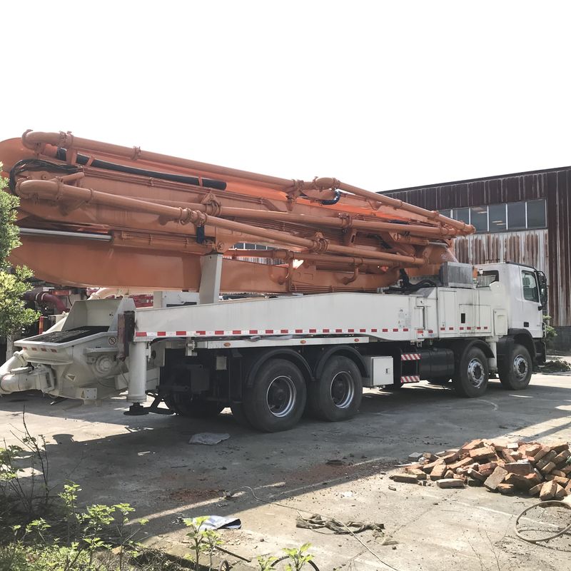 49 मीटर ACTROS 4141 परिवहन के लिए प्रयुक्त कंक्रीट पम्प ट्रक