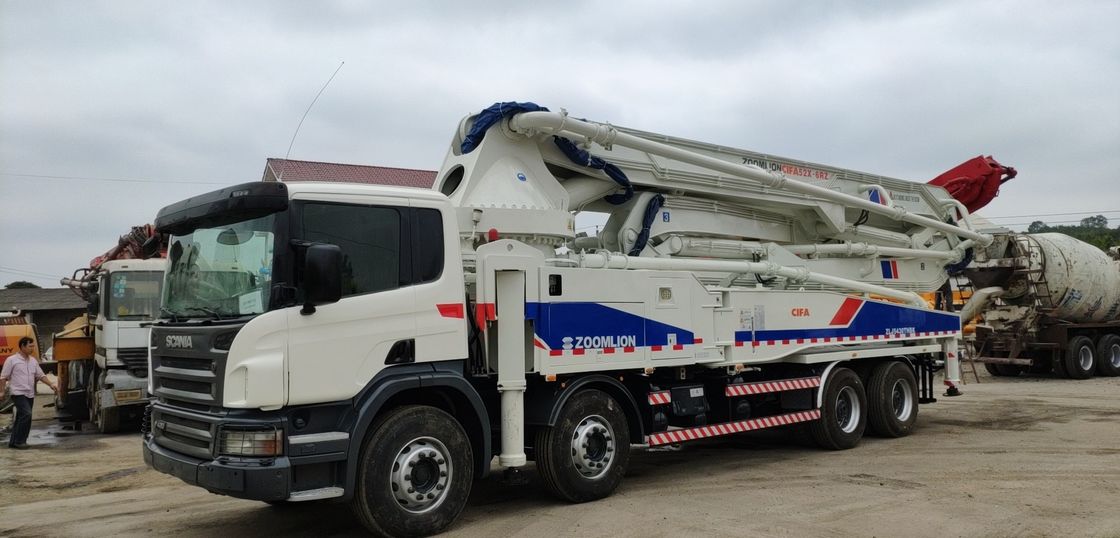 309KW 50m पुनर्निर्मित कंक्रीट क्रेन ट्रक स्थिरीकरण नियंत्रण