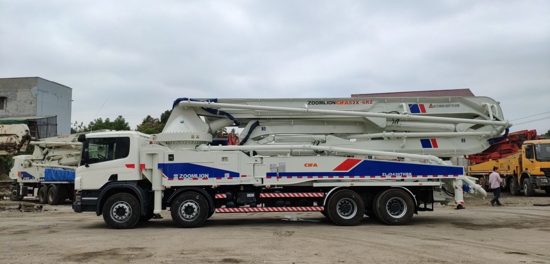 309KW 50m पुनर्निर्मित कंक्रीट क्रेन ट्रक स्थिरीकरण नियंत्रण