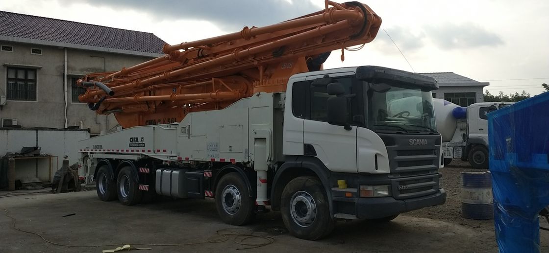 रिमोट कंट्रोलर के साथ सीआईएफए 52 मीटर बेटन पंप कंक्रीट लिफ्टिंग