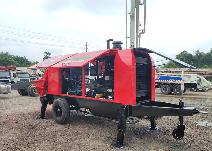 176kw 80m3 / H नया कंक्रीट पम्प, निर्माण के लिए डीजल कंक्रीट पम्प