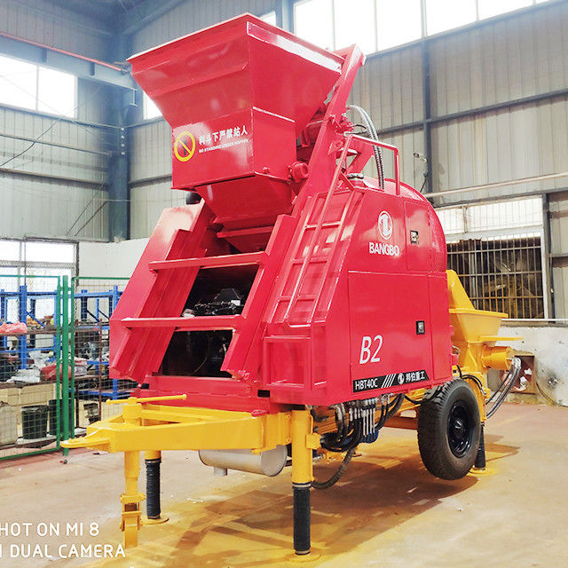 100 मीटर 40 सीबीएम / एच सीमेंट मिक्सर और पंप उच्च दक्षता लचीला