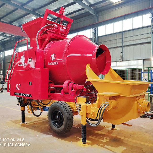 100 मीटर 40 सीबीएम / एच सीमेंट मिक्सर और पंप उच्च दक्षता लचीला