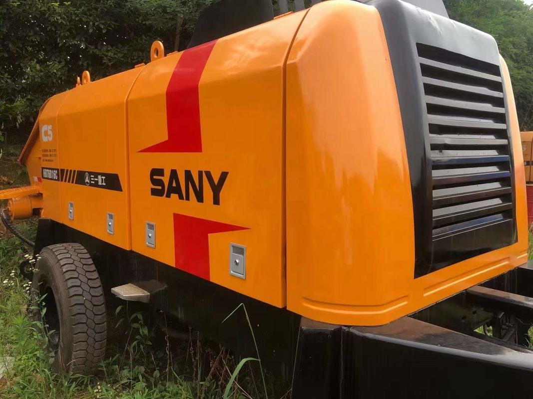 ISO90001 अनुमोदन 110kw छोटा ट्रेलर कंक्रीट पंप पोर्टेबल स्टेशनरी 60CBM