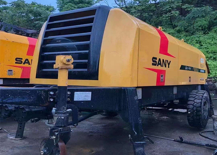 160KW 220M 80m3 / H कंक्रीट ट्रेलर पंप हाइड्रोलिक कम्यूटेशन सिस्टम का इस्तेमाल करते हैं: