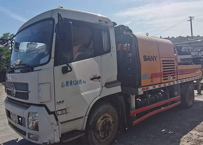 डीजल इंजन के साथ 100M3 / H SANY प्रयुक्त कंक्रीट ट्रेलर पंप 18Mpa;