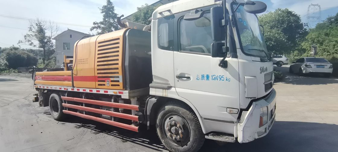 डीजल इंजन के साथ 100M3 / H SANY प्रयुक्त कंक्रीट ट्रेलर पंप 18Mpa;